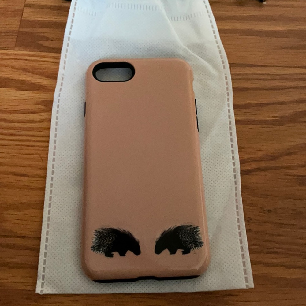 Nude pink Porcupine iPhone 6, 7 or 8 case